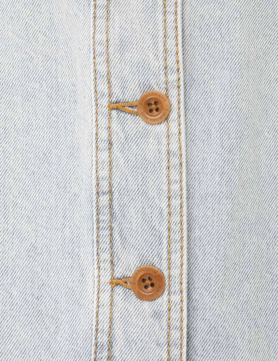 August A Line Denim Skirt