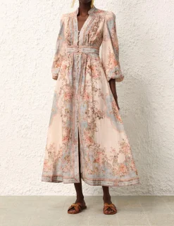 August Plunge Midi Dress