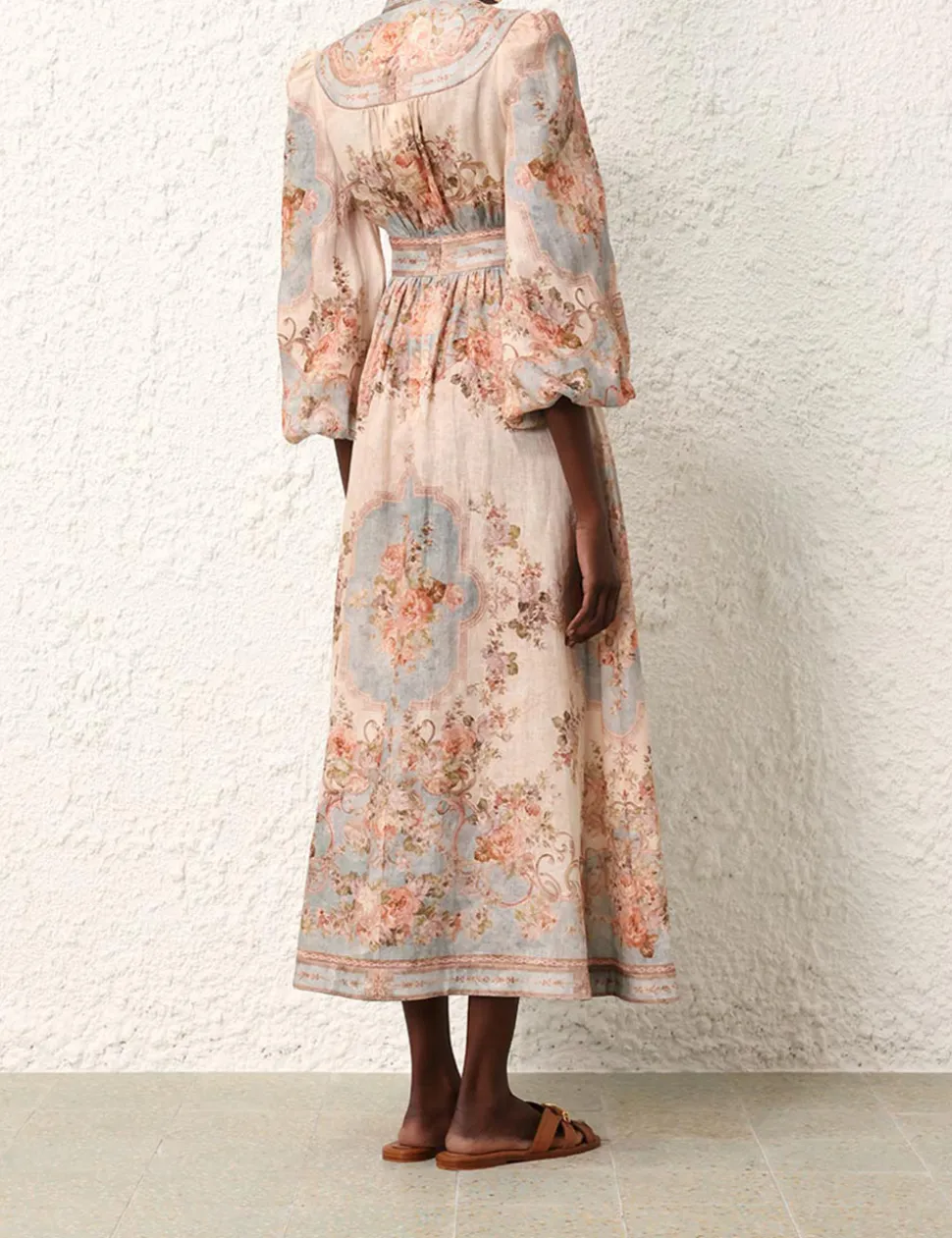 August Plunge Midi Dress