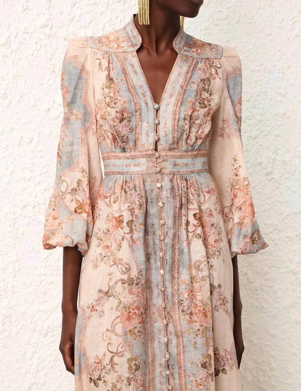 August Plunge Midi Dress