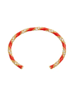 Candy Stripe Pave Cuff