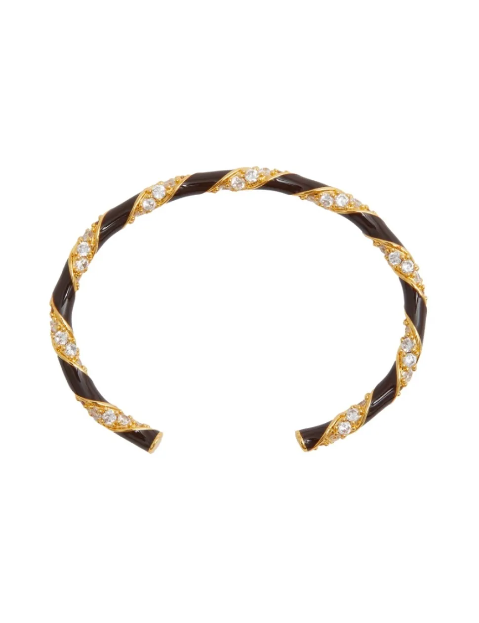 Candy Stripe Pave Cuff