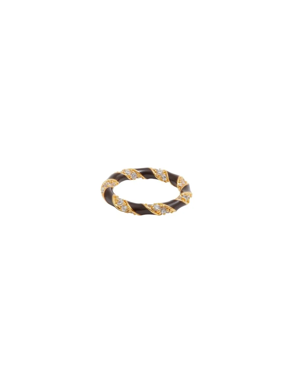 Candy Stripe Pave Ring