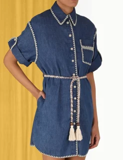 Chintz Mini Shirt Dress