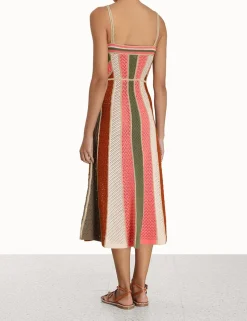 Chintz Panelled Midi Dress