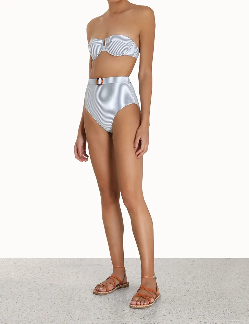 Chintz Stripe High Waist Pant