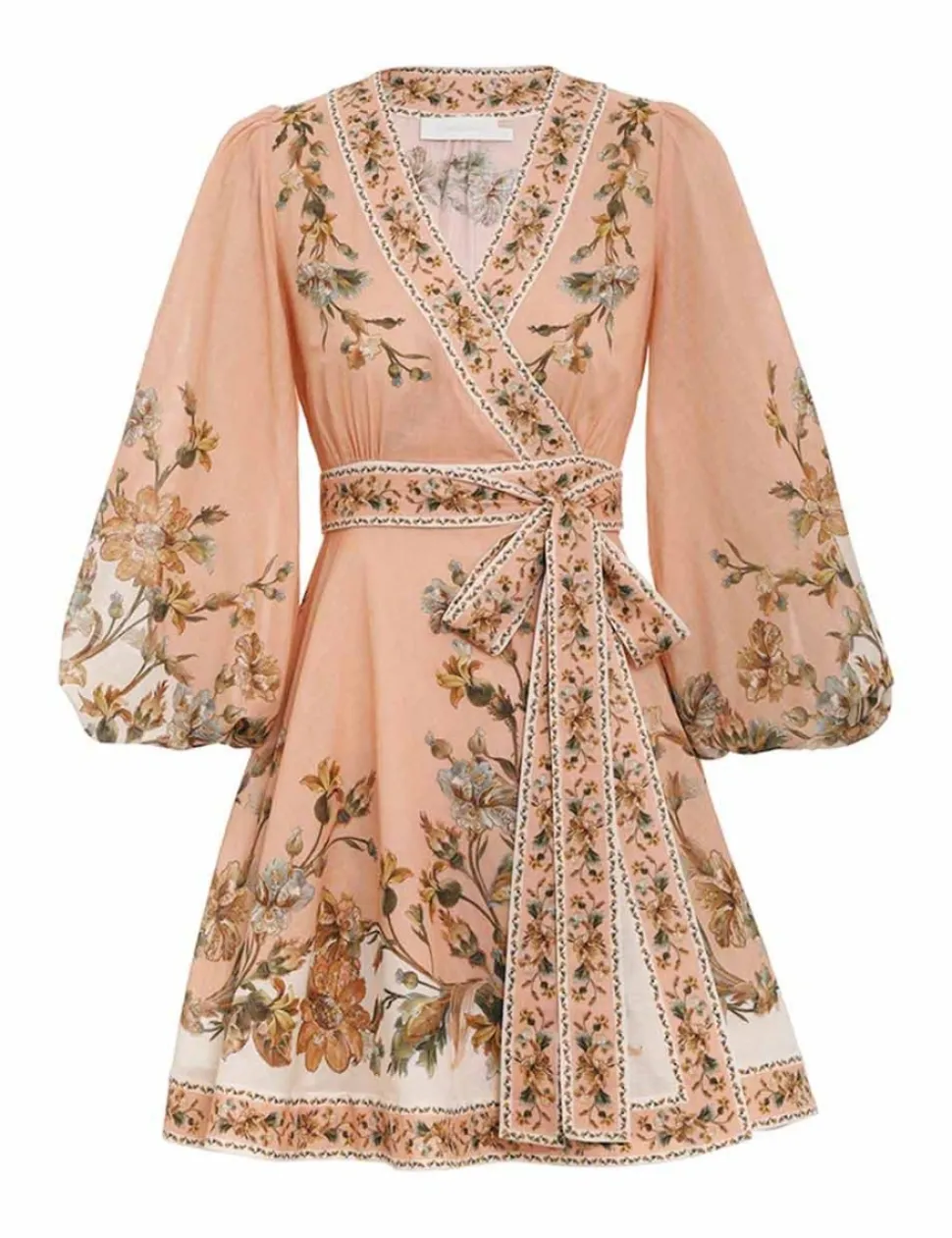 Chintz Wrap Mini Dress