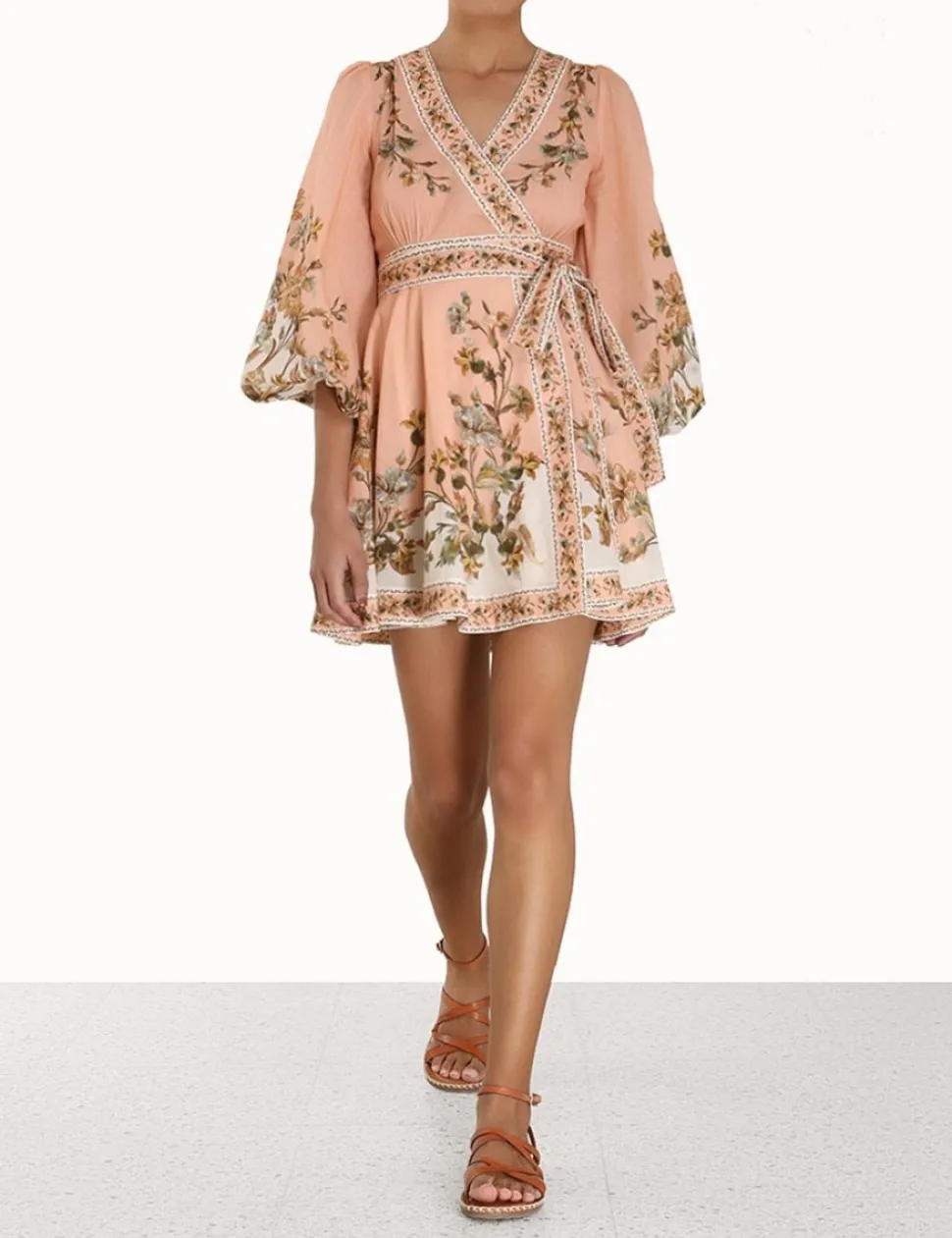 Chintz Wrap Mini Dress