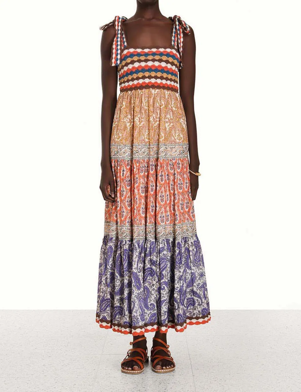 Devi Crochet Spliced Dress