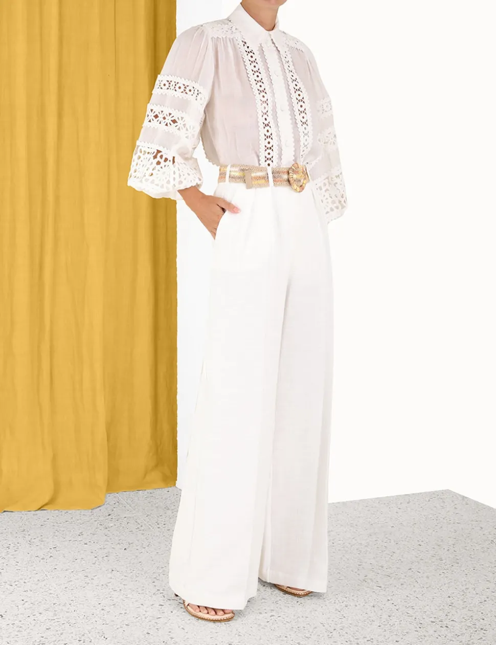 Devi Spliced Billow Blouse