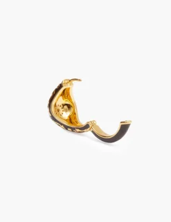 Enamel Signet Earring