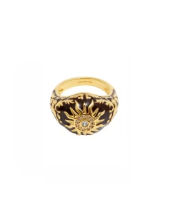 Enamel Signet Ring
