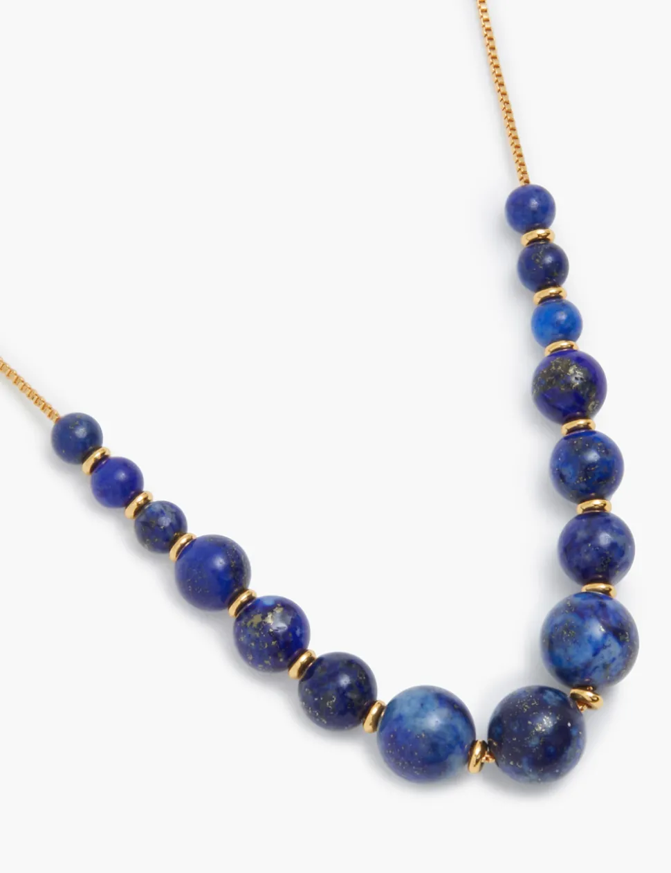Fine Lapis Sphere Necklace