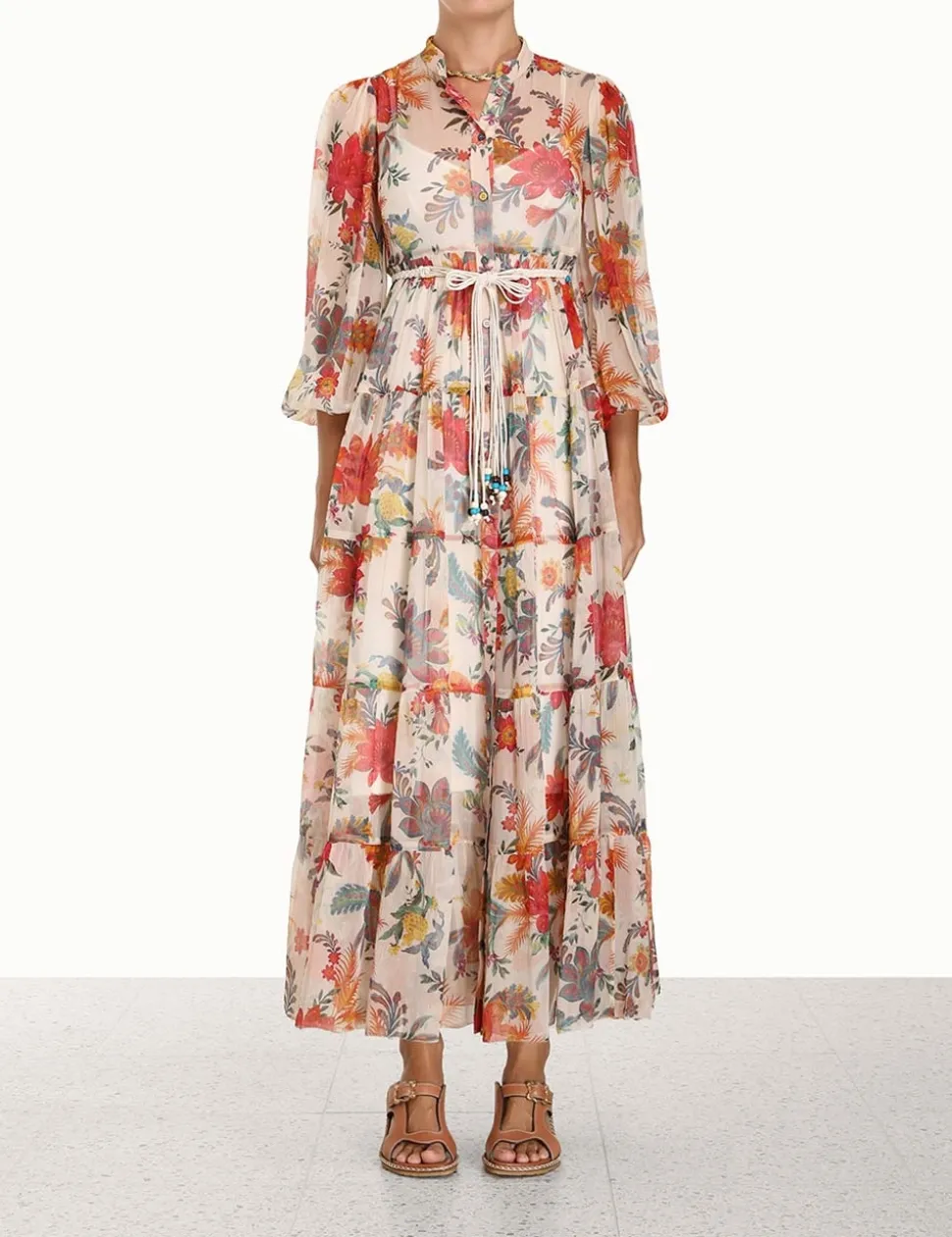 Ginger Tiered Midi Dress