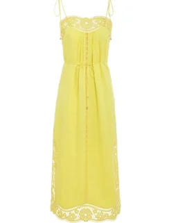 Halcyon Broderie Slip Dress