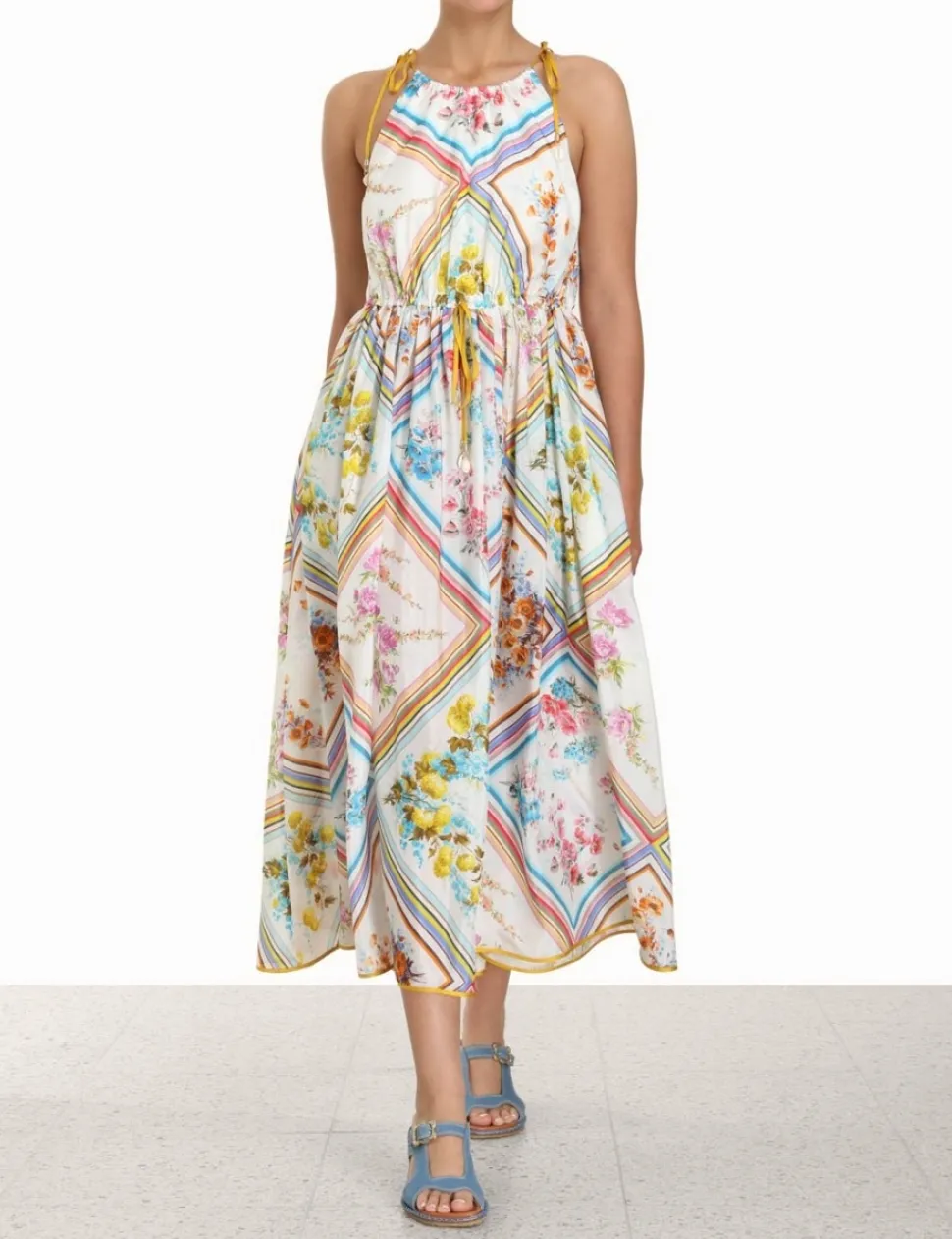 Halcyon Halter Scarf Dress