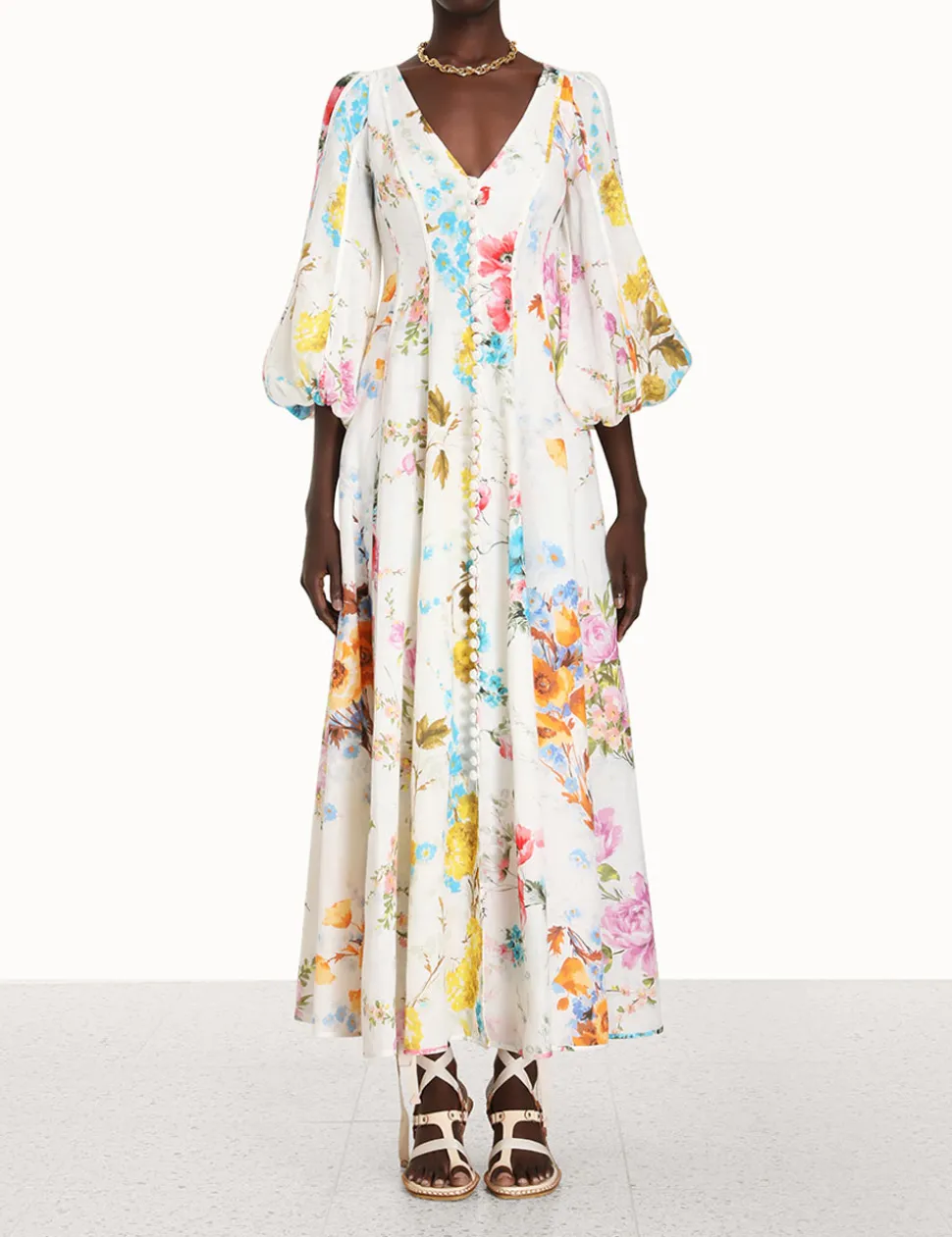Halcyon Panelled Maxi Dress