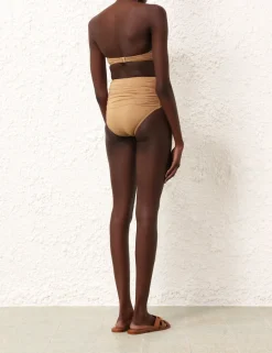 Junie Lurex Gathered Bikini