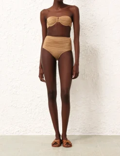 Junie Lurex Gathered Bikini
