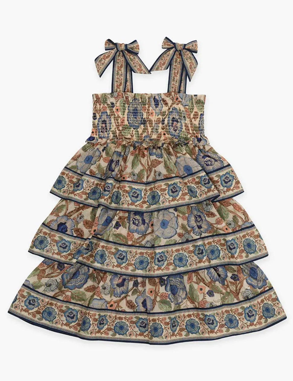 Junie Shirred Tiered Dress