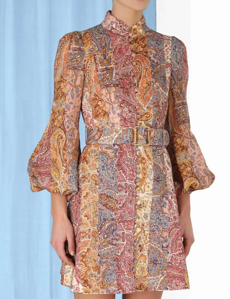 Luminosity Belted Mini Dress