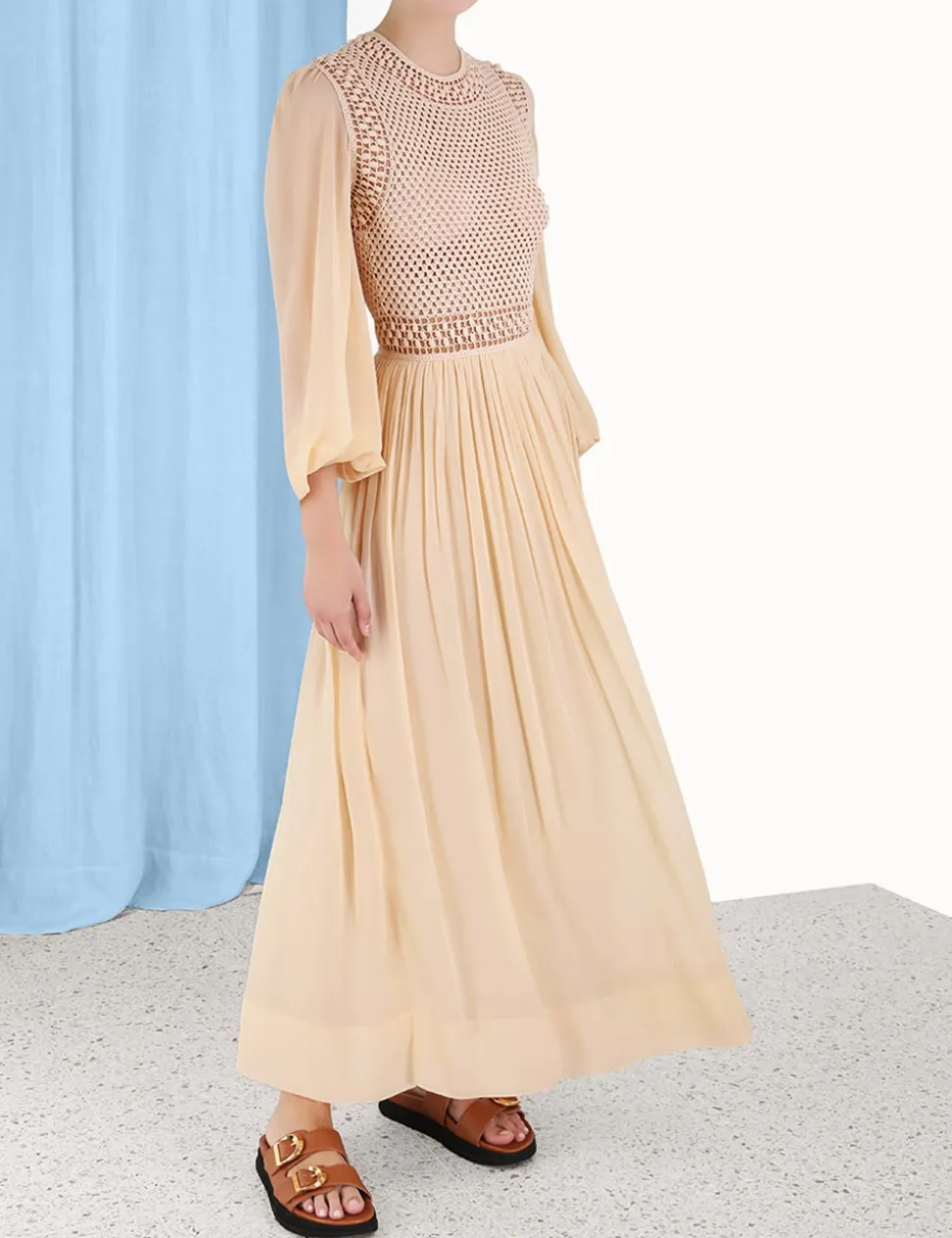 Luminosity Crochet Bodice Midi