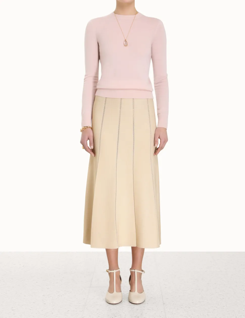 Luminosity Knit Panelled Skirt