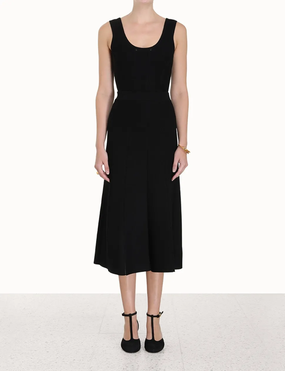 Luminosity Knit Panelled Skirt