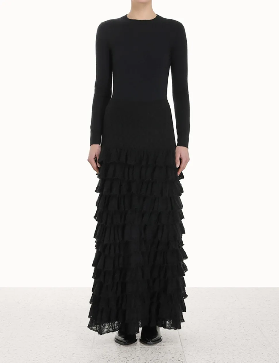 Luminosity Lace Frill Skirt