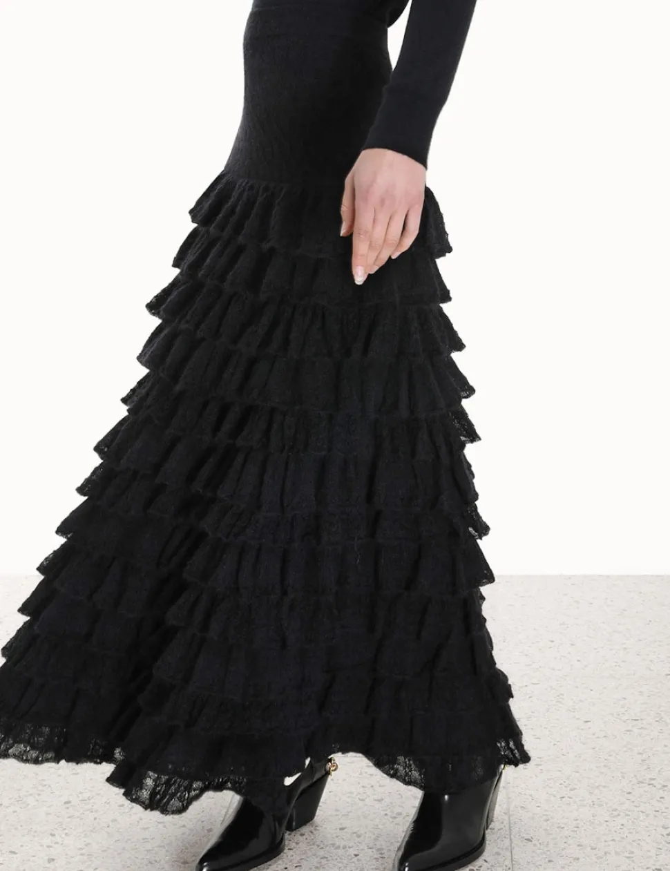 Luminosity Lace Frill Skirt