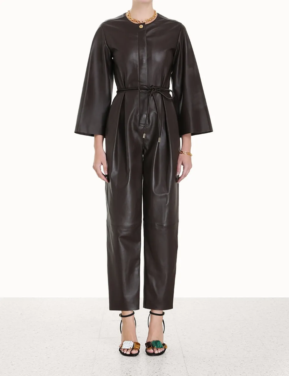 Luminosity Leather Jumpsuit