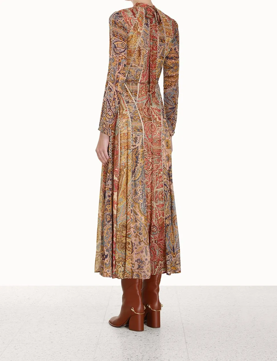 Luminosity Panelled Midi Dress