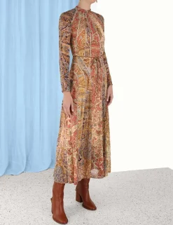 Luminosity Panelled Midi Dress