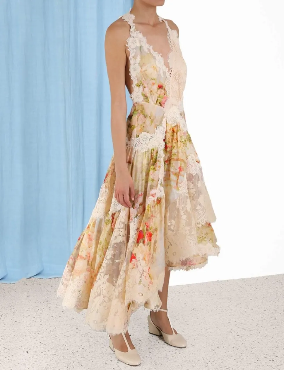 Luminosity Splice Lace Dress