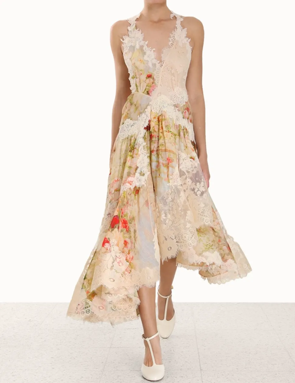 Luminosity Splice Lace Dress