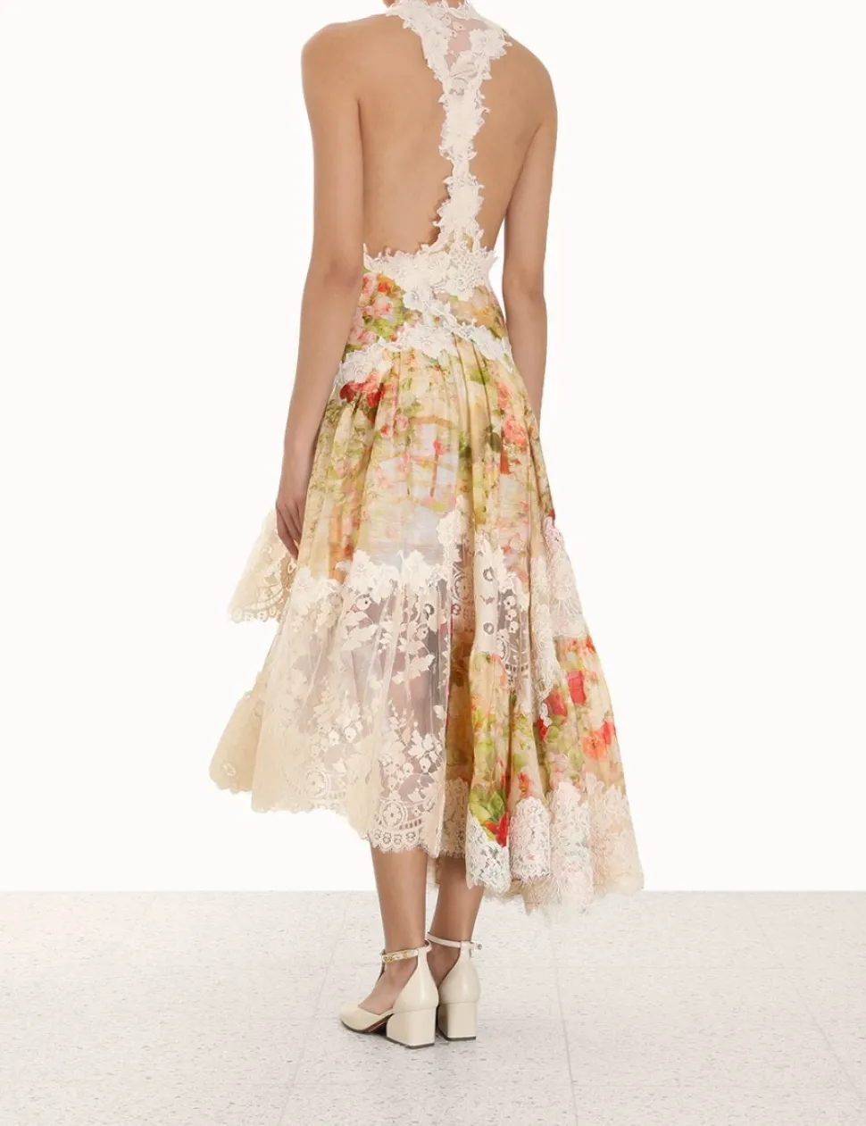 Luminosity Splice Lace Dress
