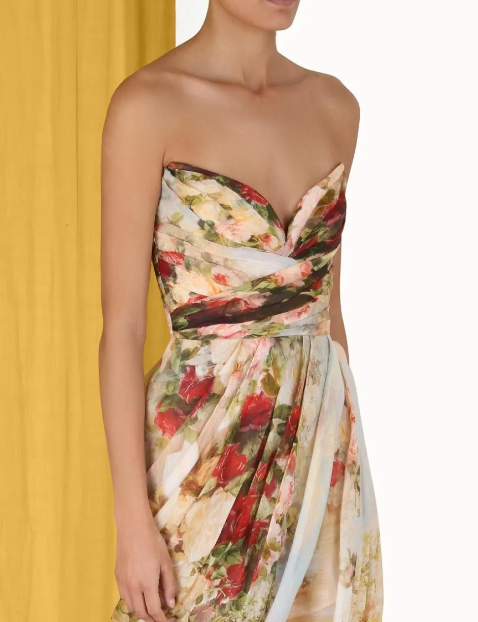 Luminosity Strapless Midi