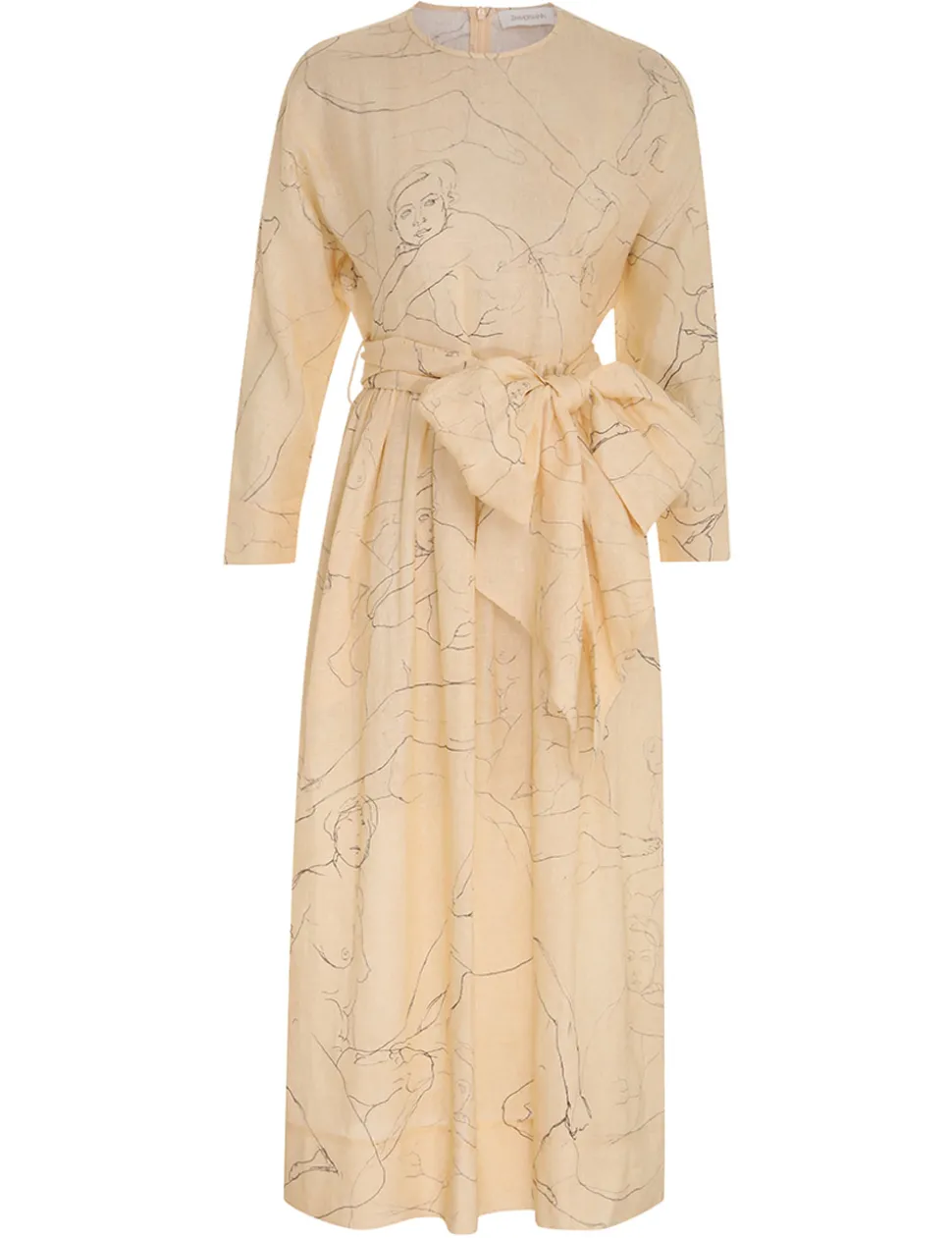 Luminosity Tie Midi Dress