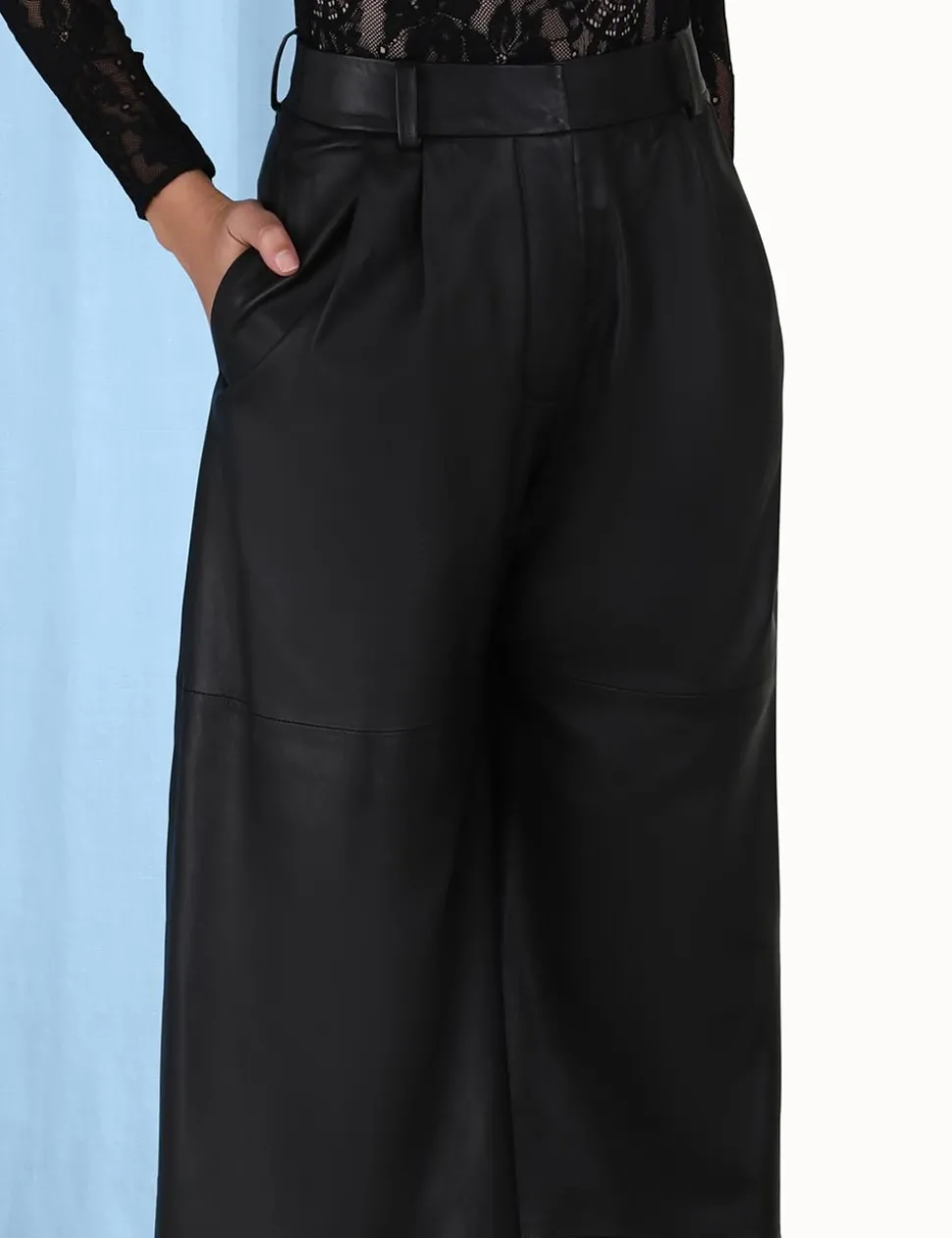 Luminosity Wide Leather Pant