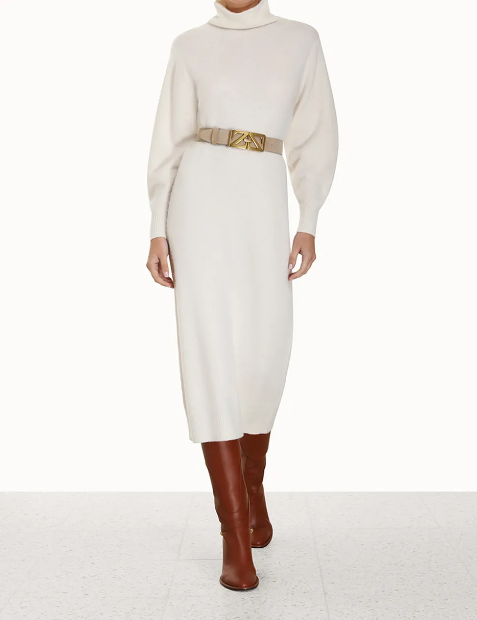 Lyrical Brushed Wool Dress