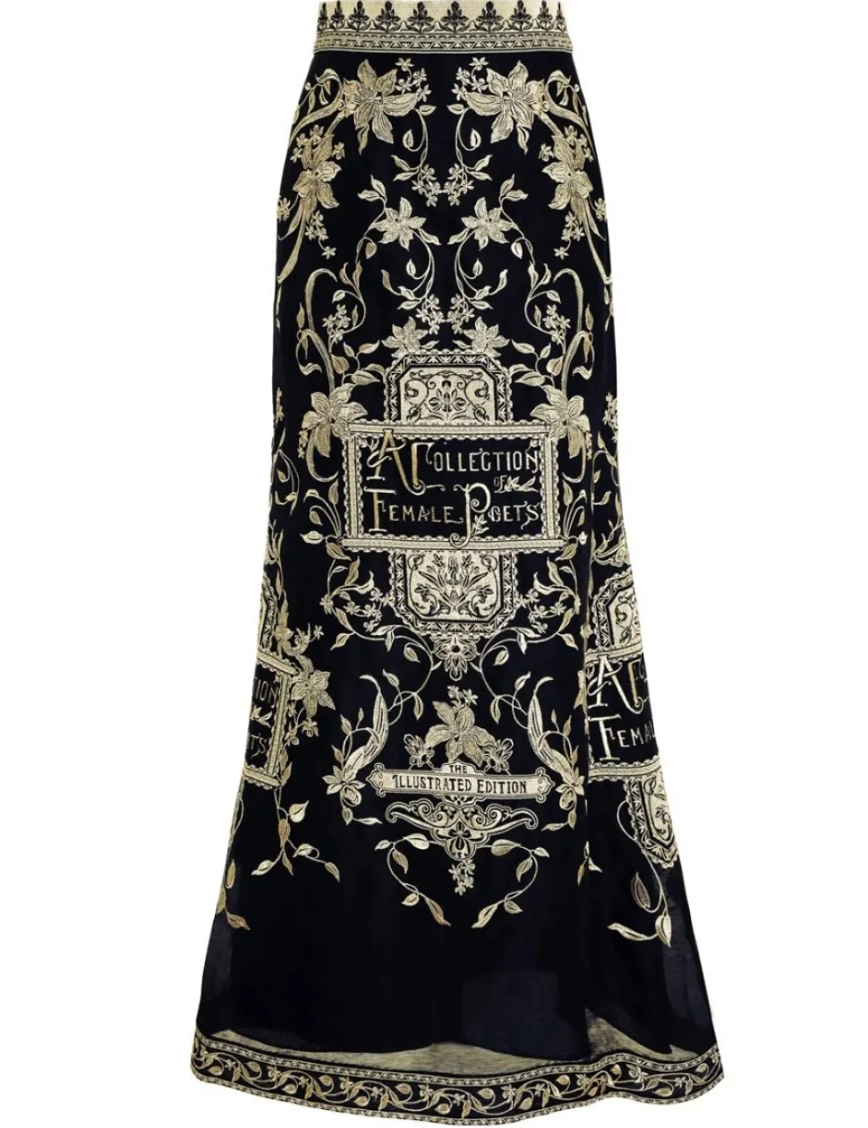 Lyrical Embroidery Maxi Skirt