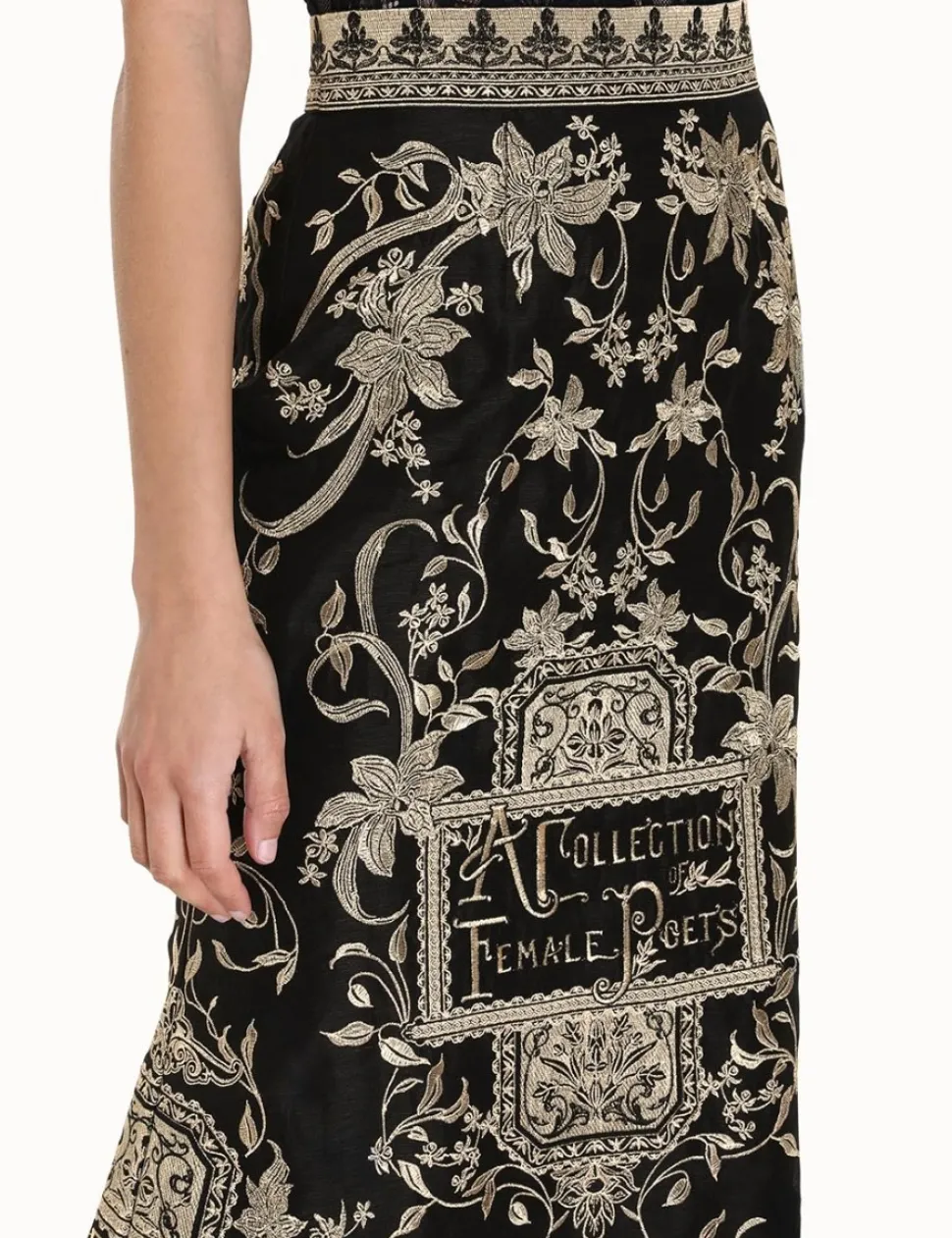 Lyrical Embroidery Maxi Skirt