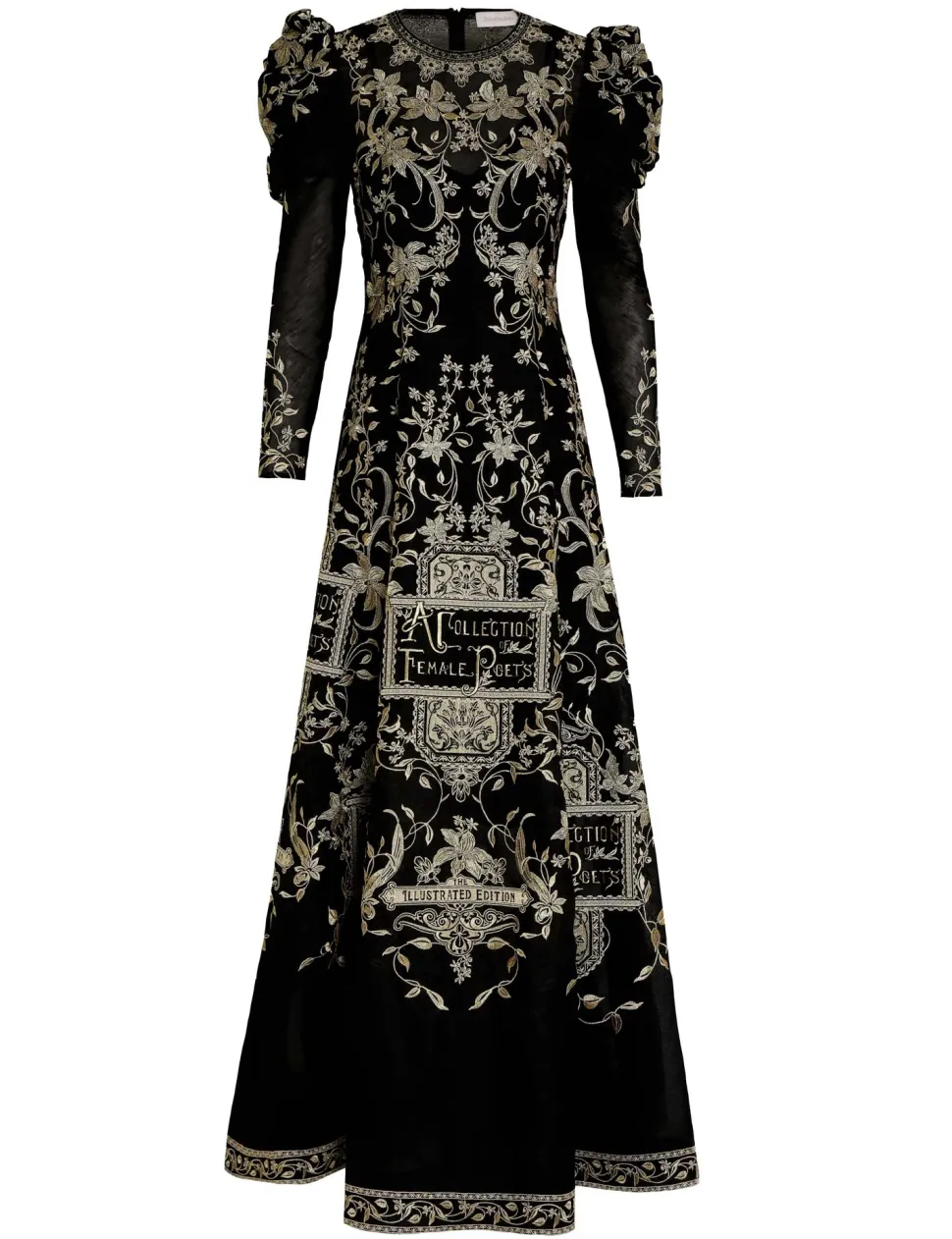 Lyrical Embroidery Midi Dress