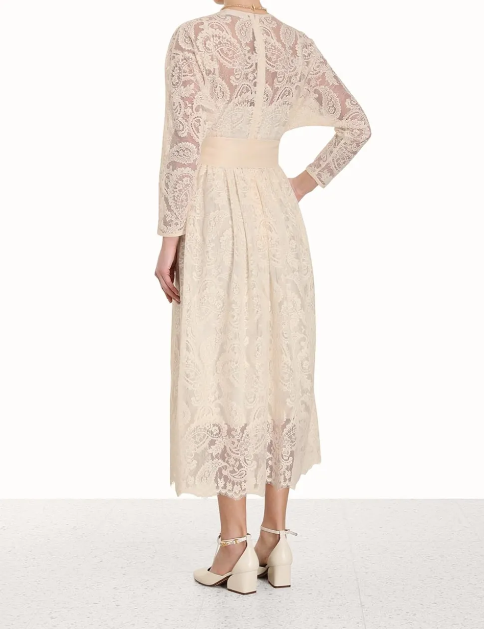 Lyrical Lace Tie Midi