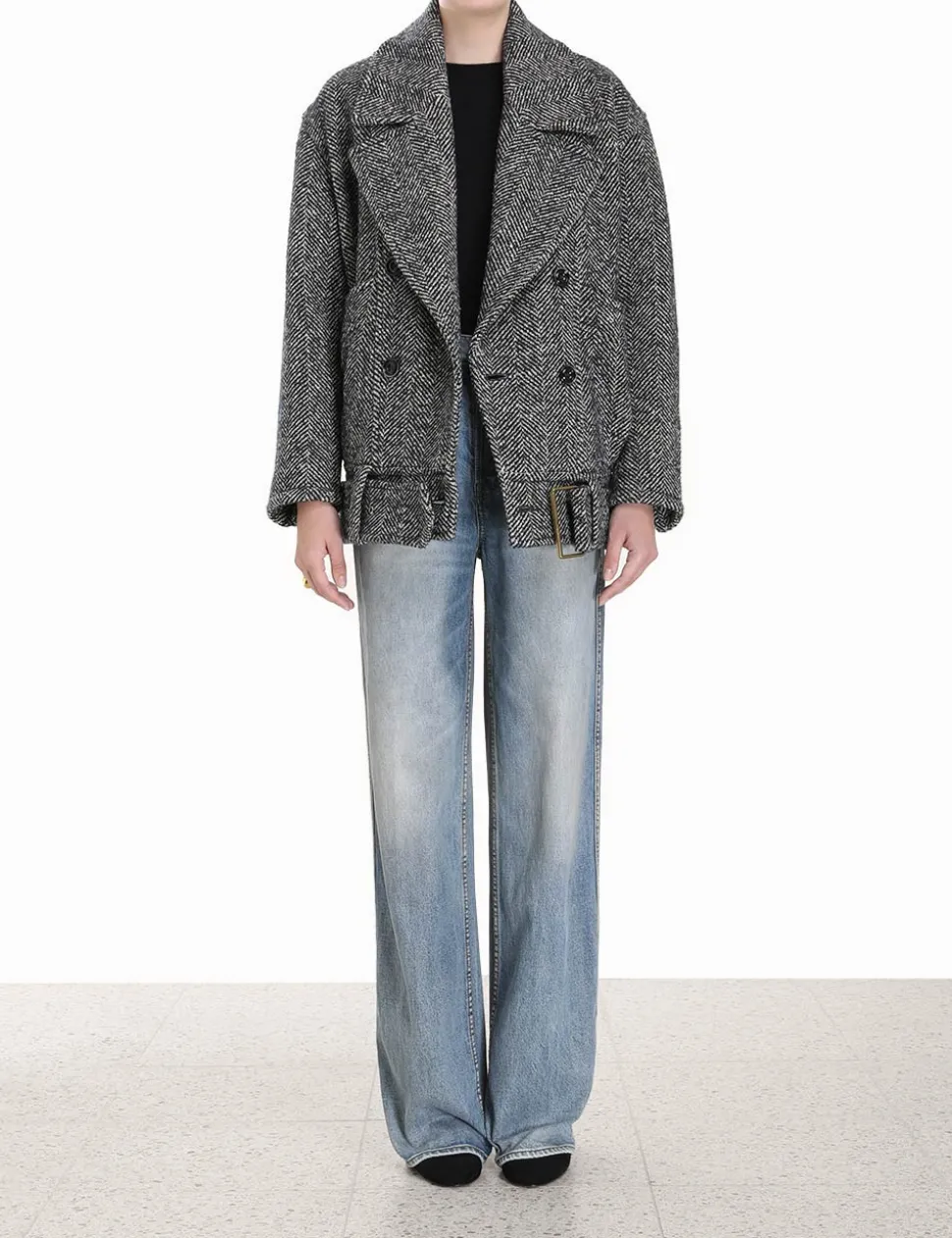 Lyrical Oversized Biker Jacket
