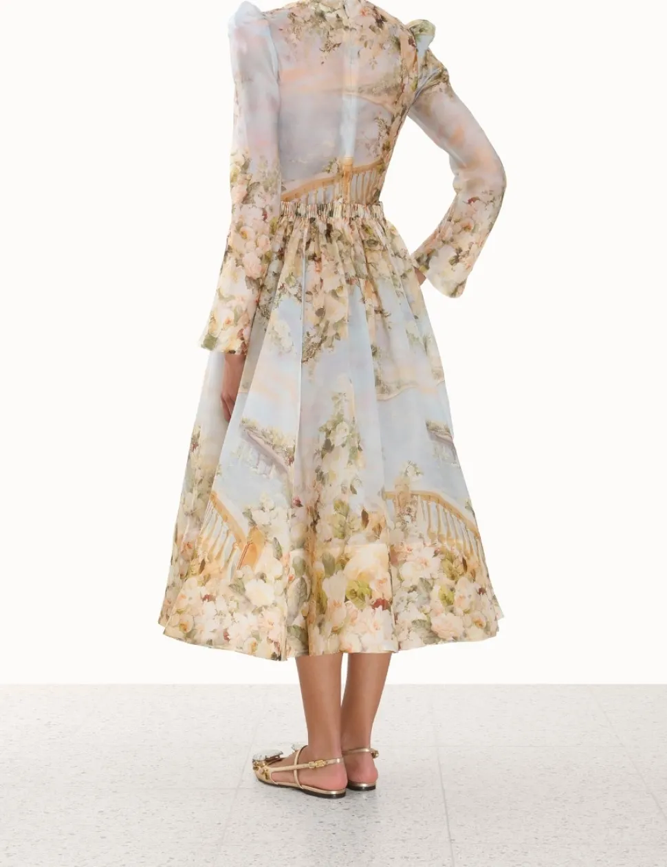Lyrical Ruched Midi Dress