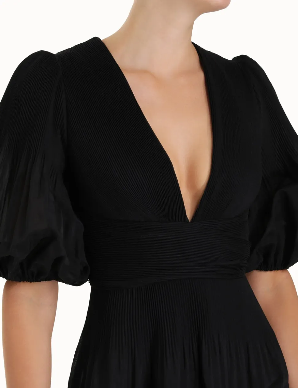 Pleated Midi Dress