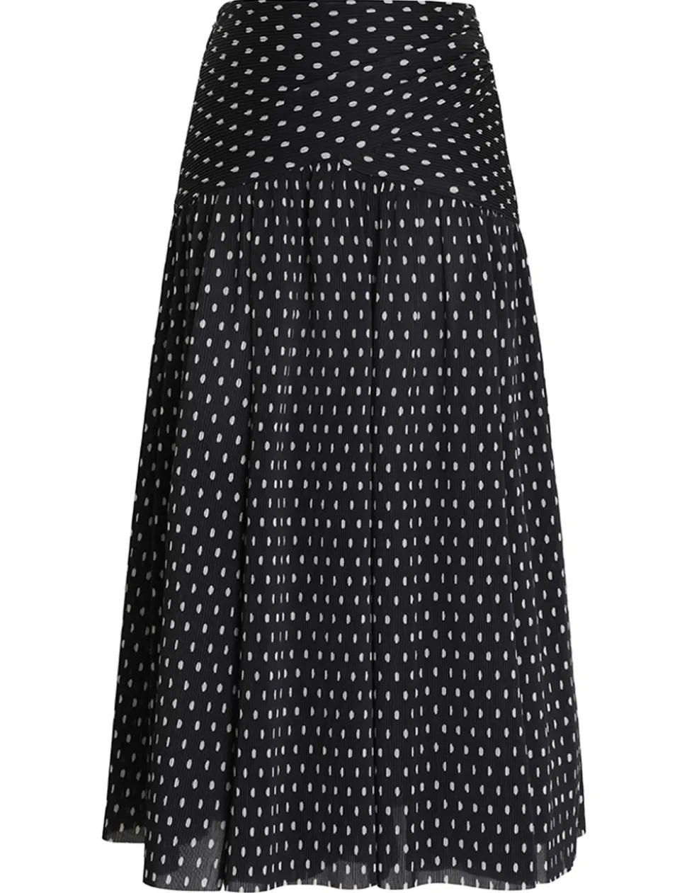Pleated Midi Skirt