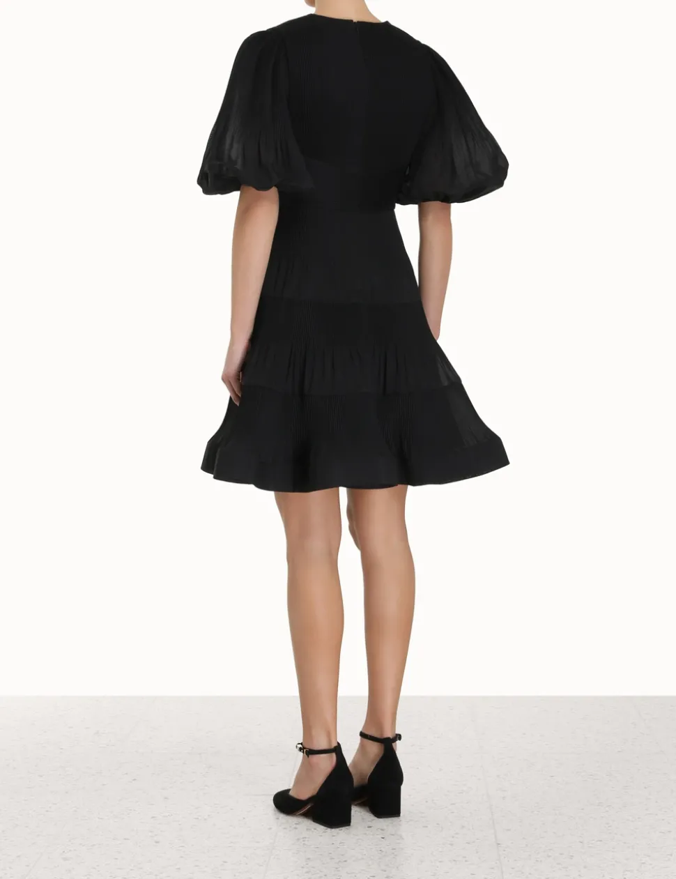 Pleated Mini Dress