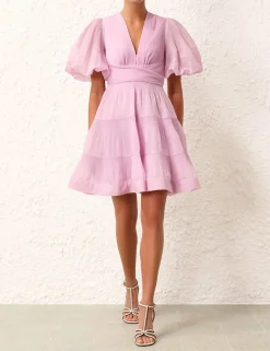 Pleated Mini Dress